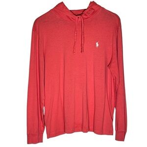 Ralph Lauren Polo Hooded Top Neon Pink Lightweight Women’s Medium